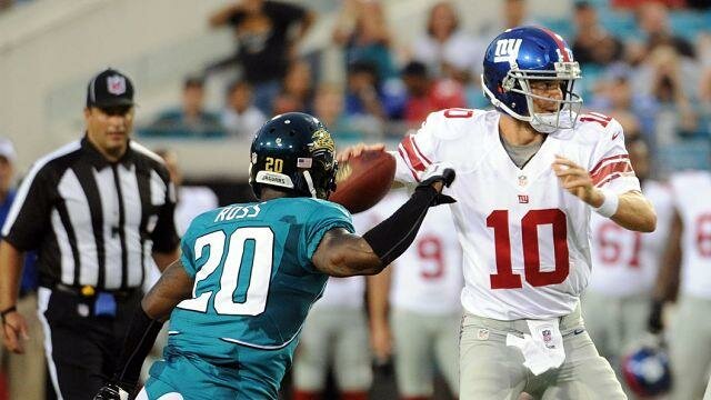 Eli Manning New York Giants Jacksonville Jaguars