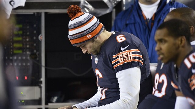 Jay Cutler Chicago Bears Bench Loss New Orleans Saints