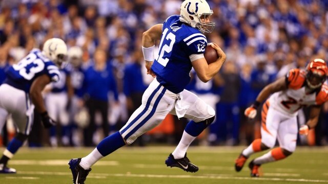 Andrew Luck 2014-15 Playoffs vs Bengals