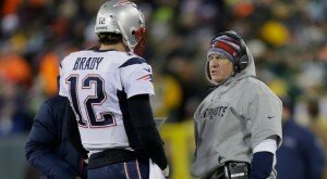New England Patriots Tom Brady and Bill Belicheck