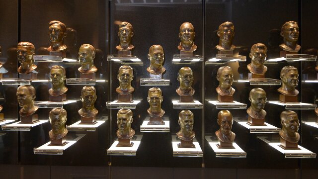 Hall of Fame busts