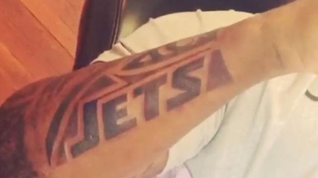 Stevan Ridley Wastes No Time Getting New York Jets Tattoo