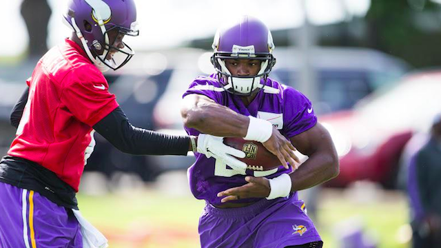 Minnesota Vikings' Adrian Peterson Likely Using OTA's To Boost Trade Value