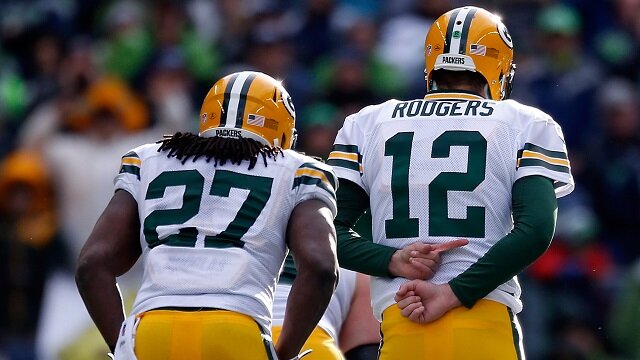 Aaron Rodgers Eddie Lacy Green Bay Packers