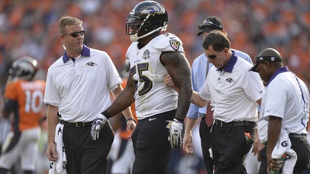 Baltimore Ravens LB Terrell Suggs Out For Season After Tearing His Achilles in Loss to Broncos
