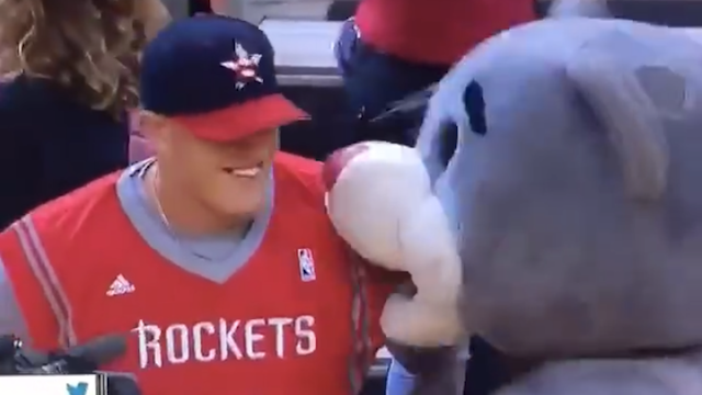 J.J. Watt Gets Personalized Houston Rockets Jersey, Proceeds to Check Himself Into Game