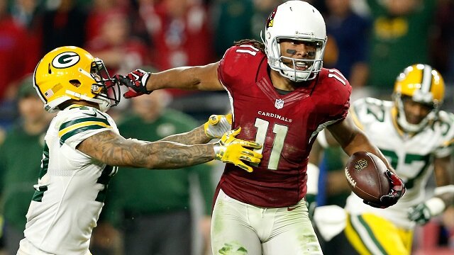 Larry Fitzgerald Torches Carolina's Suspect Secondary For 100 Yards, Two TDs