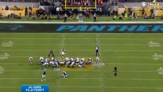 Watch Carolina Panthers Kicker Graham Gano Miss Crucial Field Goal To Open Second Half Of Super Bowl 50