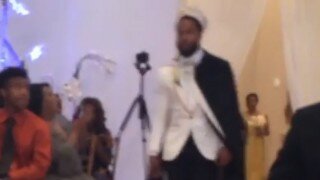 Watch Seattle Seahawks' Earl Thomas Walk Down The Aisle Wearing A Crown And Cape