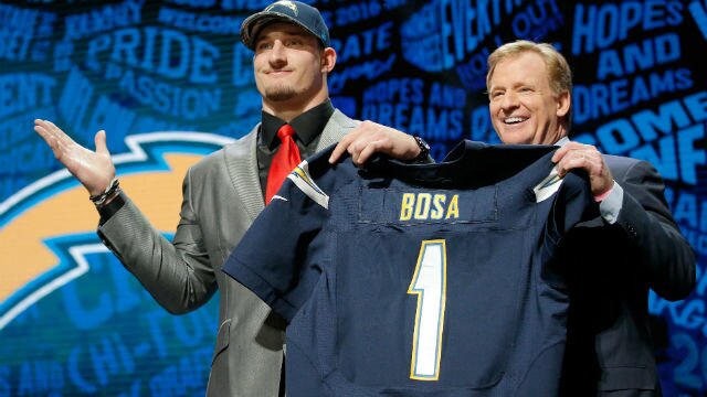 San Diego Chargers\' Joey Bosa Is Already Tired Of Comparisons To J.J. Watt