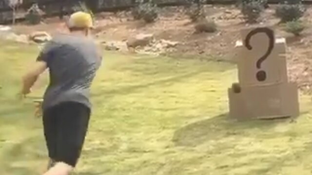 Kirk Cousins Nearly Misses the Target While Revealing the Gender of His Unborn Baby