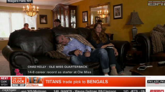 Ole Miss\' Chad Kelly Caught Sleeping On Live Television During NFL Draft — Later Becomes \'Mr. Irrelevant\'