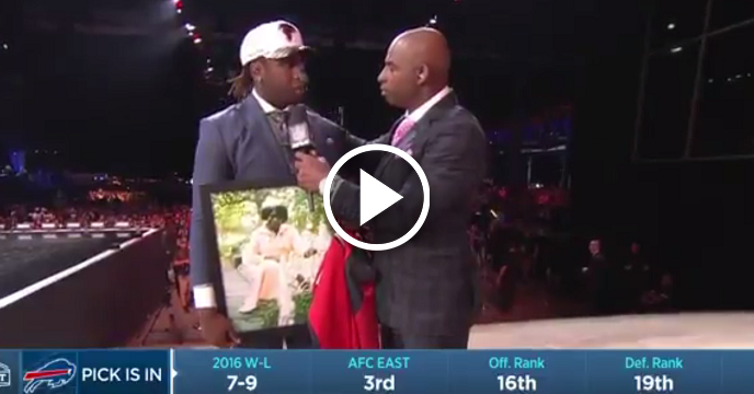 Takkarist McKinley Drops F-Bomb During Emotional Interview After Being Drafted By Atlanta Falcons