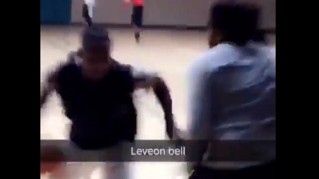 Le\'Veon Bell Was Taking Dudes to School on the Basketball Court After Offseason Groin Surgery