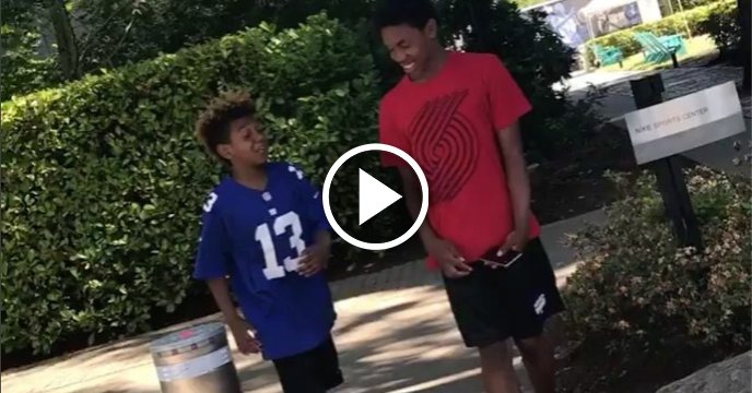 Odell Beckham Jr. Signs Jersey for Lookalike Kid Who Happens to be Carrying a Sharpie