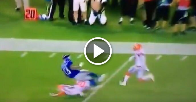 Giants' Odell Beckham Jr. Leaves Game Against Browns After Taking Scary Hit to Ankle