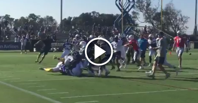 Multiple Fights Break Out During Los Angeles Rams & Chargers Joint Training Camp Practice