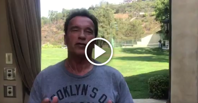 Watch: Arnold Schwarzenegger Donates $100K To J.J. Watt's Hurricane Harvey Fund