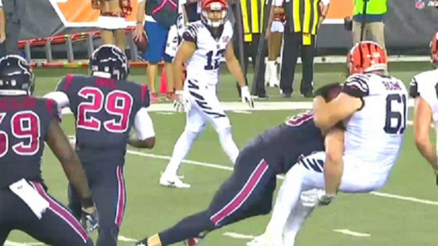 Texans\' J.J. Watt Absolutely Levels Bengals Offensive Lineman To End Game