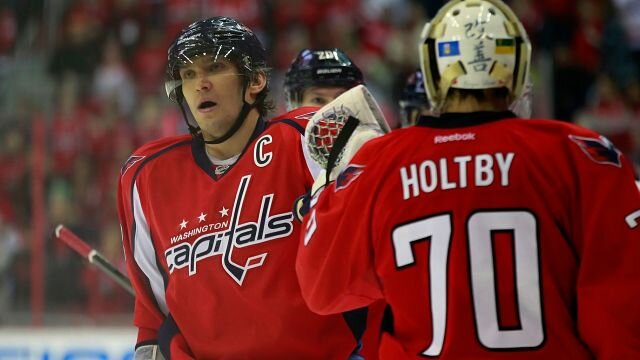 Alex Ovechkin and Braden Holtby