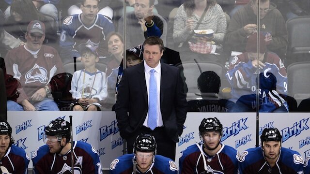 Patrick Roy coaches against the Canadiens