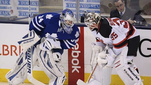 Johnathan Bernier delivers the Leafs a win over the Devils