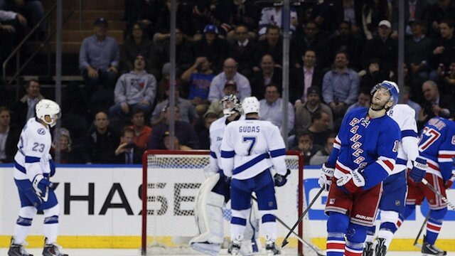NY Rangers offense grounded in loss to Lightning