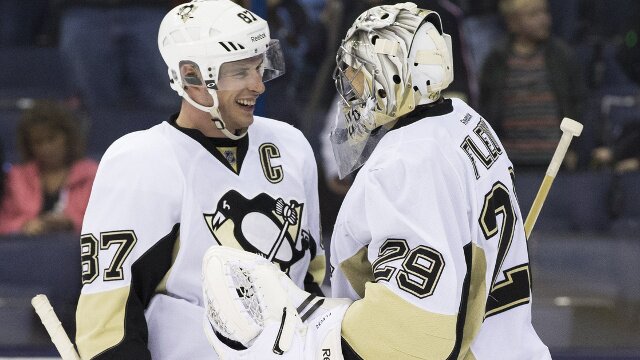Sidney Crosby and Marc Andre Fleury