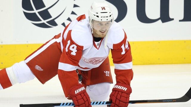Gustav Nyquist forward for the Detroit Red Wings