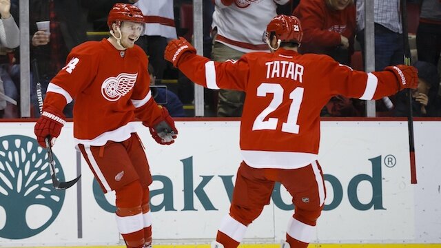 Gustav Nyquist Tomas Tatar Detroit Red Wings 2014-15