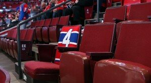 Seat of the late Jean Béliveau, Bell Centre, Montreal