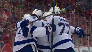 Tampa Bay Lightning's Ondrej Palat Scores From Flawless Passing Play