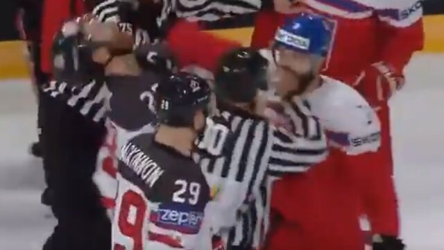 Rudko Gudas Punches Philadelphia Flyers Teammate Claude Giroux Right in the Face at Worlds