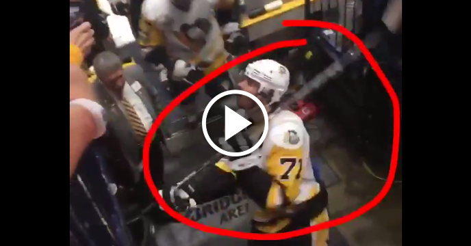 Evgeni Malkin Threatened Predators Fan With Stick After Penguins' Game 3 Loss
