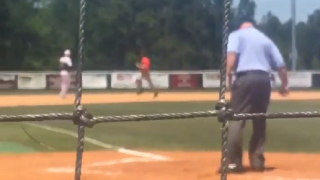 High School Baseball Umpire Seemingly Attempts To Sabotage Batter By Covering Home Plate With Dirt