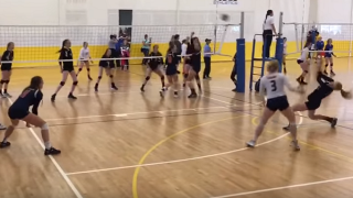 Watch A High School Volleyball Player Score Clutch Point With Her Face