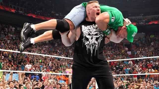WWE Superstar Brock Lesnar Will Invade The WWE Battleground PPV With Paul Heyman And Destroy John Cena Roman Reigns Randy Orton Kane
