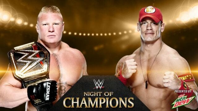 WWE Night Of Champions Brock Lesnar VS John Cena