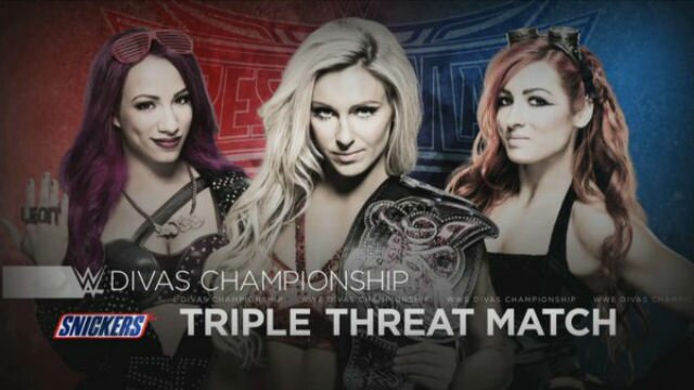 Charlotte vs. Becky Lynch vs. Sasha Banks (Divas Championship)