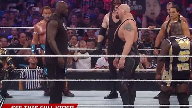 Watch Shaquille O'Neal Make Surprise Entry Into Andre The Giant Memorial Battle Royal At Wrestlemania