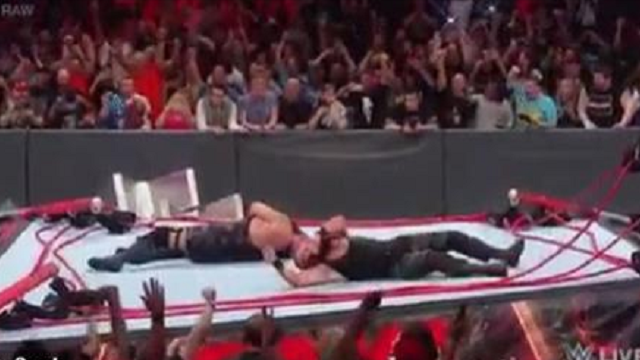 Ring Collapses During WWE Raw After Braun Strowman Suplexes Big Show Off The Top Rope