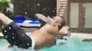 Video: Randy Orton Hilariously RKO's Stepson Into Pool