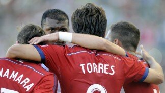 Erick Torres Chivas USA goal celebrate MLS