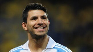 Sergio Aguero of Argentina and Manchester City
