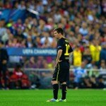 Lionel Messi looks dejected as Barcelona lose to Athletico Madrid