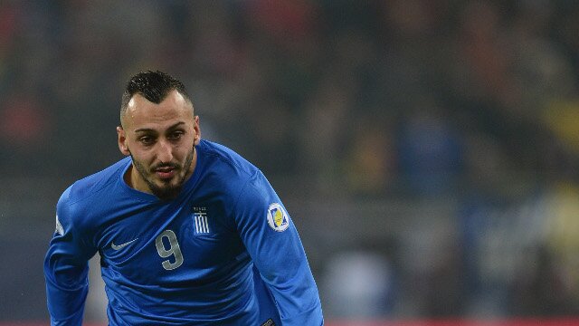Konstantinos Mitroglou winger striker greece world cup starting XI