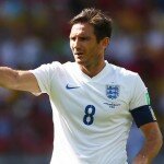 Frank Lampard playing for England