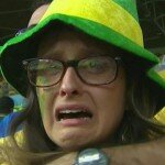 Brazil fan crying