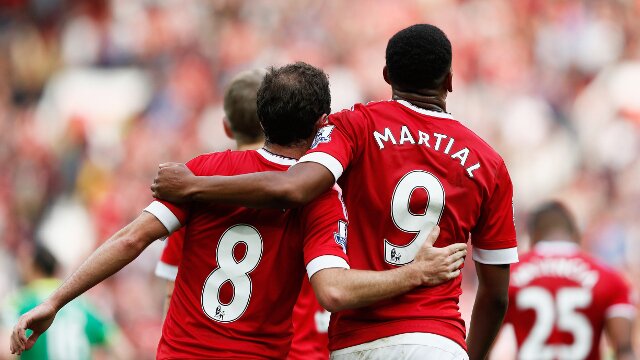 Manchester United attackers Juan Mata and Anthony Martial