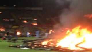 Watch Turkish Soccer Fans Light Field On Fire After Team Earns Relegation